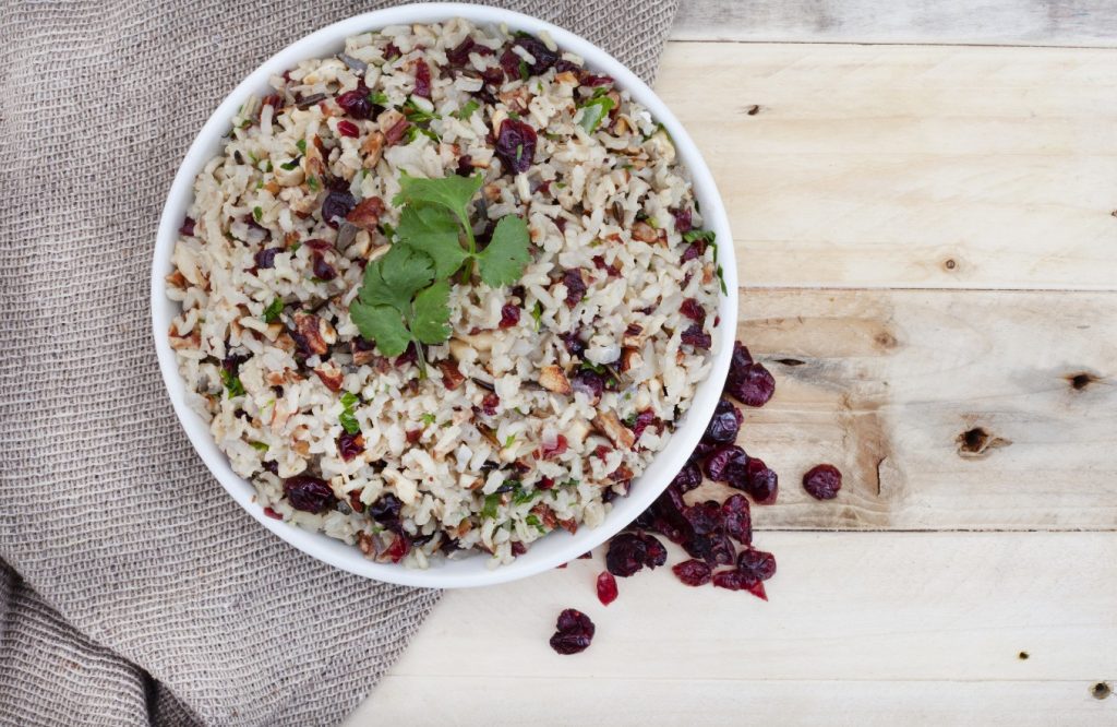 ensalada de quinoa arandanos pistacho